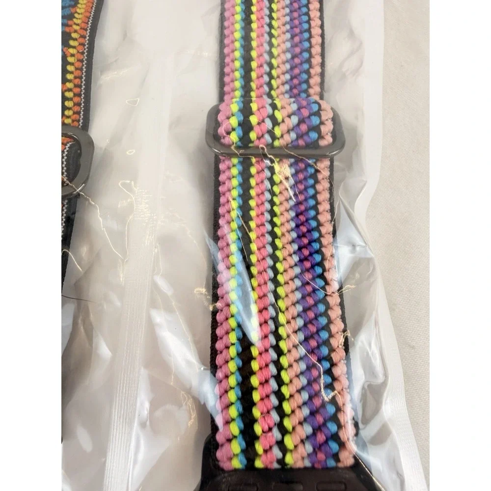 Apple Watch Band Lot 8 Stretch Braided Solo Loop Nylon Boho iWatch Strap New